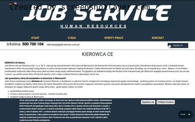 Job Service - Praca Kierowca C+E Niemcy